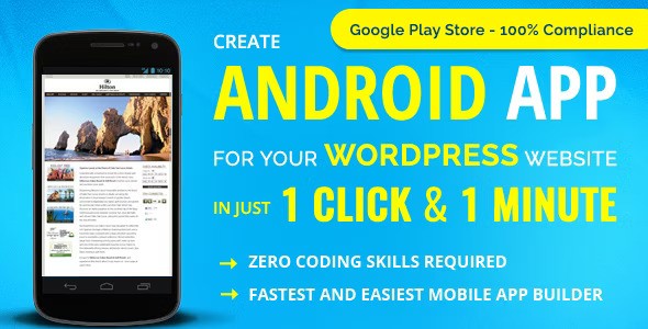 Wapppress builds Android Mobile App for any WordPress website Mobile App Template