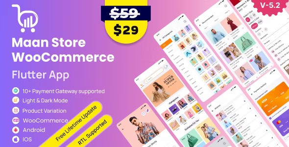 MaanStore Mobile App Template