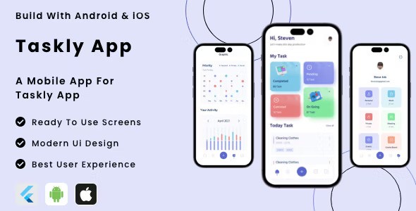 Taskly App Mobile App Template
