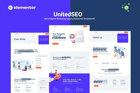 UnitedSEO elementor Template Kits