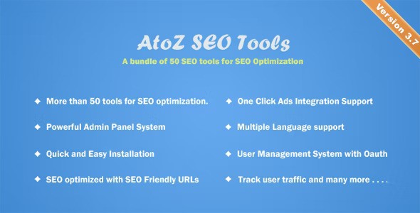 AtoZ SEO Tools Nulled Script