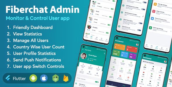 Fiberchat ADMIN App Mobile App Template