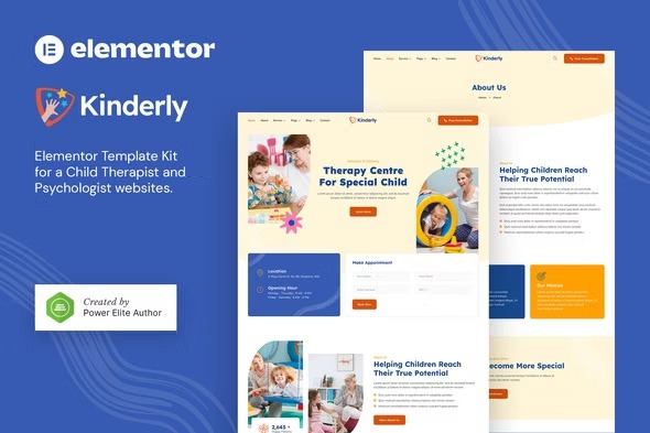 Kinderly elementor Template Kits