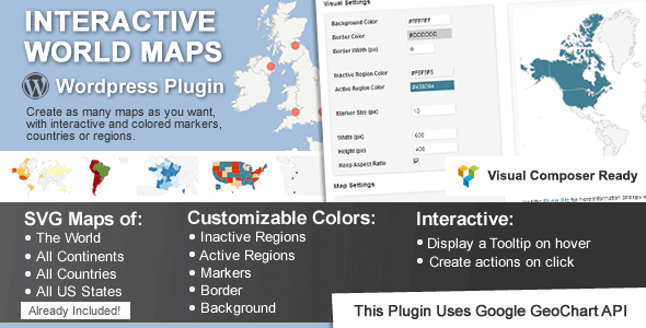 Interactive World Maps NULLED Plugin|