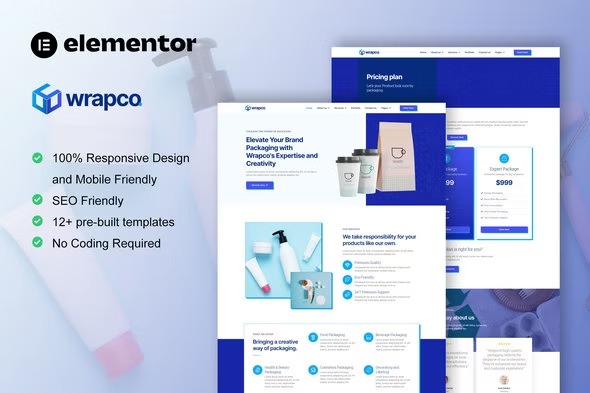 WrapCo elementor Template Kits