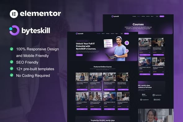 ByteSkill elementor Template Kits