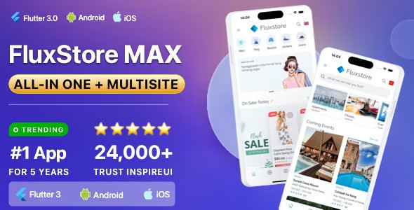 FluxStore MAX Mobile App Template