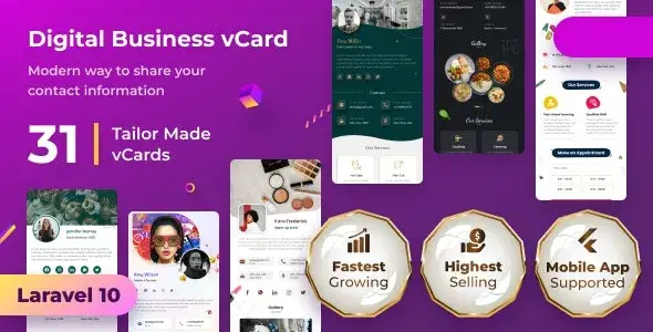 VCard SaaS Nulled Script