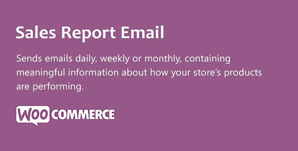 WooCommerce Sales Report Email nulled plugin