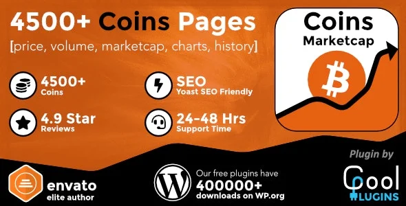 Coins MarketCap nulled plugin