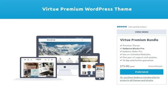 Virtue Premium nulled Themes