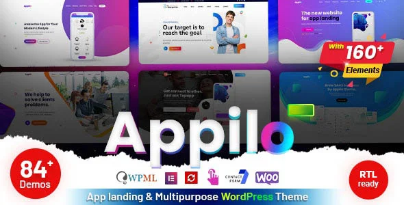 app landing page nulled Themes