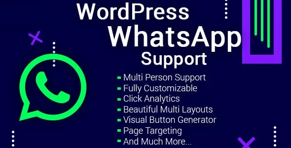 WordPress Support Using WhatsApp nulled plugin