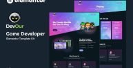 Devour elementor Template Kits